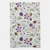 Colorado Wilde Bloemen, Columbine, Pinecones Theedoek (Verticaal)