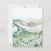 Colorado Wildflower Mountains Zomer Waterverf Kaart (Achterkant)