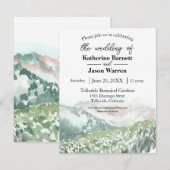 Colorado Wildflower Mountains Zomer Waterverf Kaart (Voorkant / Achterkant)