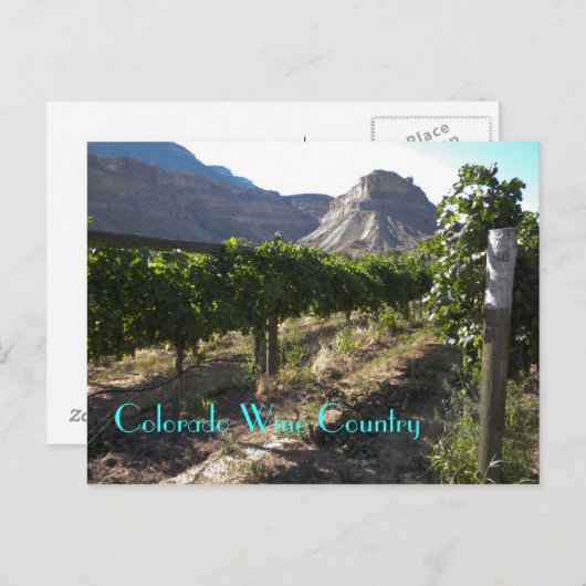 Colorado Wine Land Briefkaart (Voorkant / Achterkant)