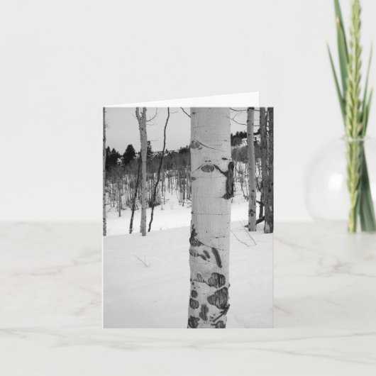 Colorado Winter Aspen Tree Kaart (Voorkant)