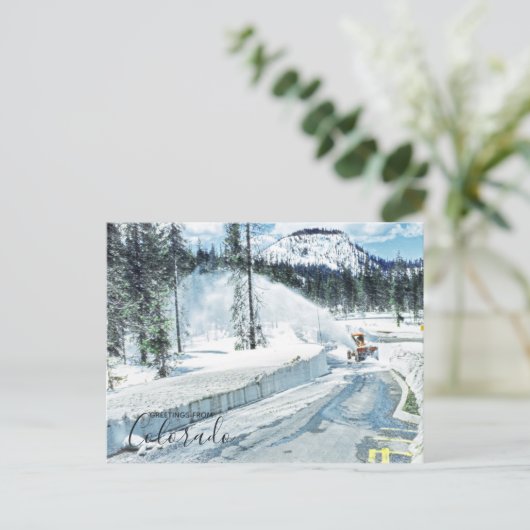 Colorado Winter Deep Snow Briefkaart (Staand voorkant)