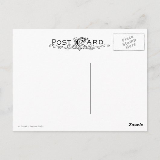 Colorado Winter Deep Snow Briefkaart (Achterkant)