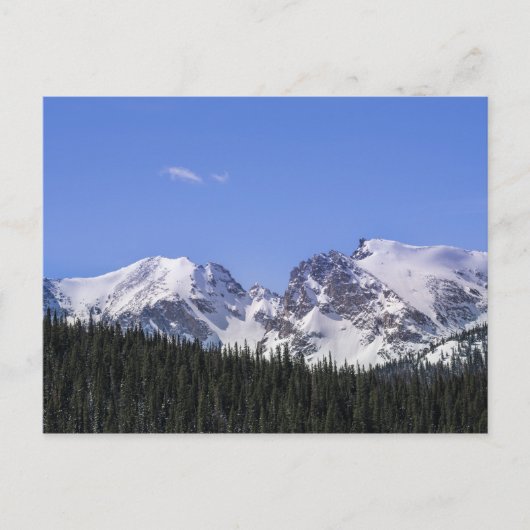 Colorado Winter Mountain Peaks Briefkaart (Voorkant)