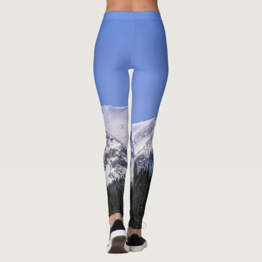 Colorado Winter Mountain Peaks Leggings (Achterkant)