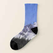 Colorado Winter Mountain Peaks Sokken (Links - buitenkant)