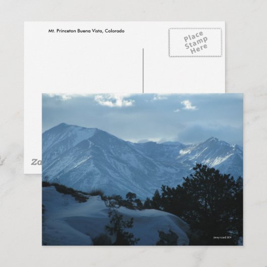 Colorado Winter Mountains Briefkaart (Voorkant / Achterkant)