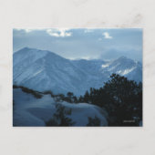 Colorado Winter Mountains Briefkaart (Voorkant)