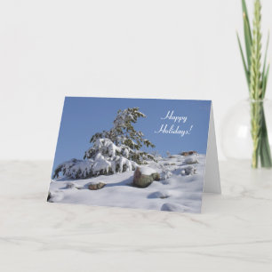 Colorado Winter Pine met kerstkaart Feestdagen Kaart