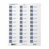 Colorado Winter retour adreslabel Etiket (Full Sheet)