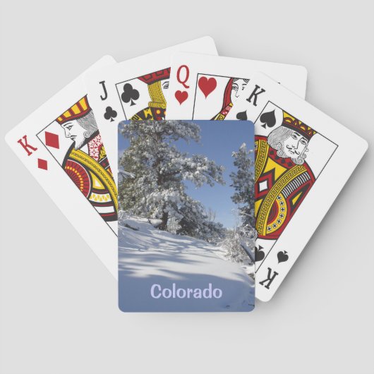 Colorado Winter Wonderland-speelkaarten Pokerkaarten (Achterkant)