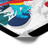 Colorado - Wintersnowboarder Snowboarder Poster (Hoek)