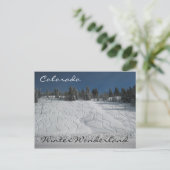 Colorado winterwonderland briefkaart (Staand voorkant)