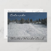 Colorado winterwonderland briefkaart (Voorkant / Achterkant)