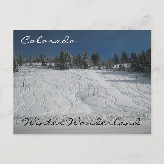 Colorado winterwonderland briefkaart (Voorkant)