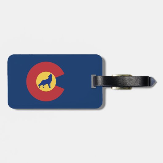 Colorado Wolf Bagagelabel (Achterkant horizontaal)