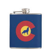 Colorado Wolf Heupfles (Voorkant)