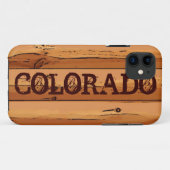 Colorado wooden iphone 5 hoesje (Achterkant (horizontaal))