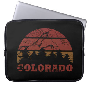 colorado zonsondergang laptop sleeve