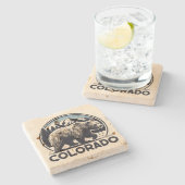  Coloradogebergte Stenen Onderzetter (Zijkant)