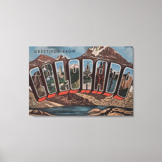 ColoradoLarge Letter ScenesColorado Canvas Afdruk (Voorkant)