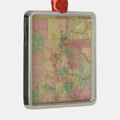 ColoradoPanoramic MapColorado Metalen Ornament (Rechts)