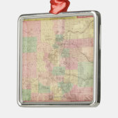 ColoradoPanoramic MapColorado Metalen Ornament (Links)