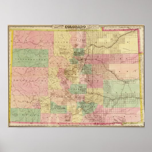 ColoradoPanoramic MapColorado Poster (Voorkant)