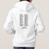 Colorado's 14ers -  checklist hoodie (Achterkant)