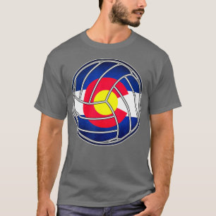 Colorados Mannen Flages Volleyballen voor mannen T-shirt