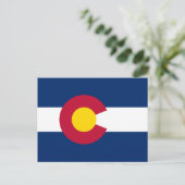 Colorado's vlag briefkaart (Staand voorkant)
