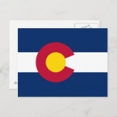 Colorado's vlag briefkaart (Voorkant / Achterkant)