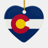 Colorado's vlag keramisch ornament (Voorkant)
