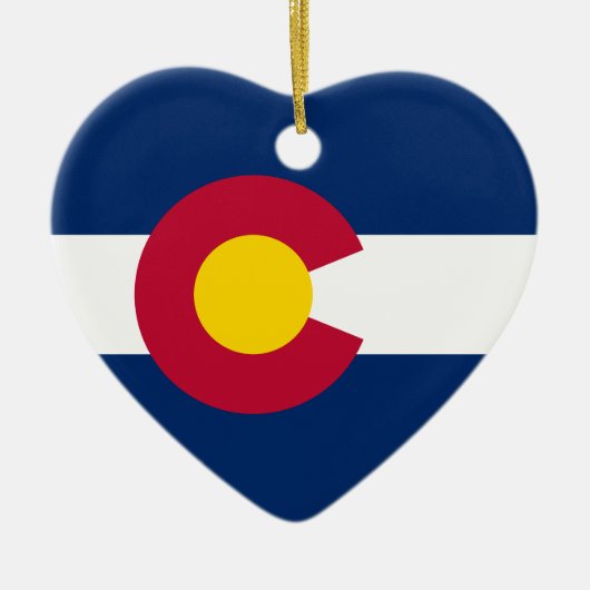 Colorado's vlag keramisch ornament (Voorkant)