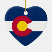 Colorado's vlag keramisch ornament (Achterkant)