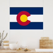 Colorado's vlag poster (Keuken)