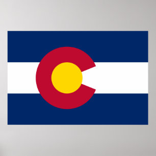Colorado's vlag poster
