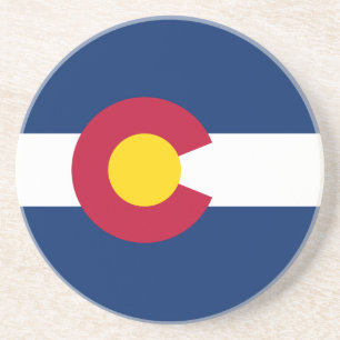 Colorado's vlag zandsteen onderzetter