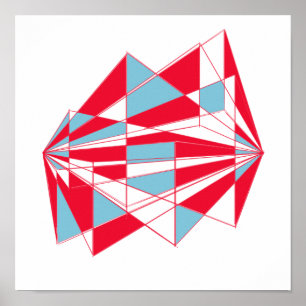 Coloratief perspectief poster