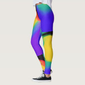 Colorball abstract gele rode rode indigo leggings (Links)
