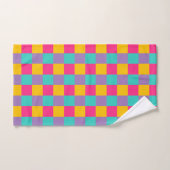 Colorblock 1980s Disco Funky Colorful Bad Handdoek (Handdoek)