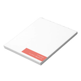 Colorblock Bold Red Modern minimalistisch Notitieblok