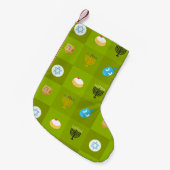 colorblock green hanukkah kleine kerstsok (Voorkant (Hangend))