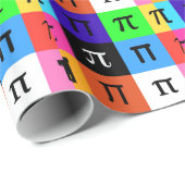 colorblock happy pi day cadeaupapier (Rol Hoek)