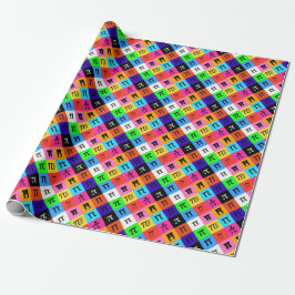 colorblock happy pi day cadeaupapier