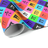 colorblock happy pi day cadeaupapier (Rol Hoek)