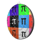 colorblock happy pi day dartbord (Voorkant Rechts)