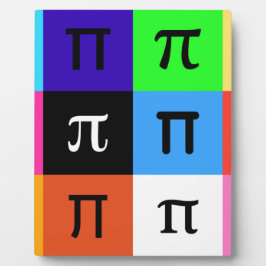 colorblock happy pi day fotoplaat