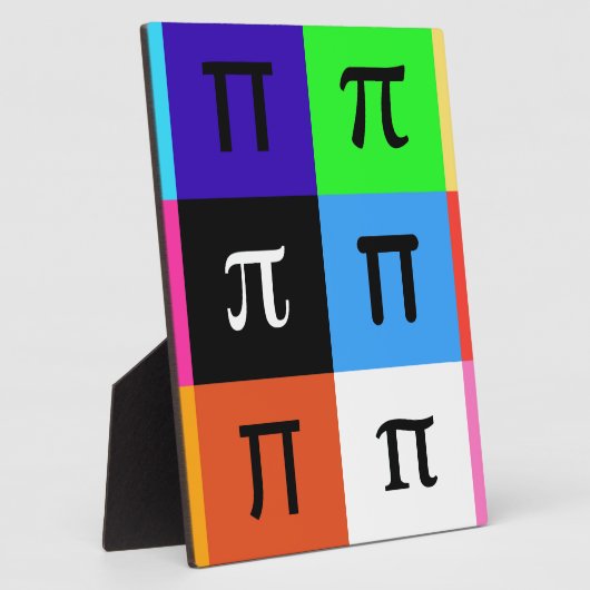 colorblock happy pi day fotoplaat (Zijkant)