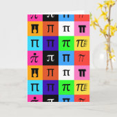 colorblock happy pi day kaart (Gele Bloem)